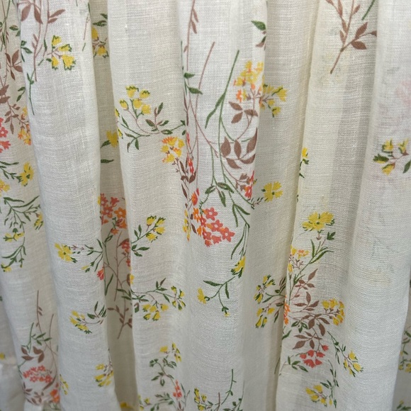 Vintage floral Gunne Sax style maxi dress with tiered skirt and matching shawl - Picture 9 of 15